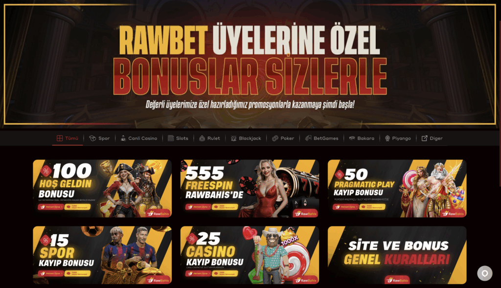 Rawbahis Bonusları